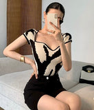 Marble Pattern Knit Top