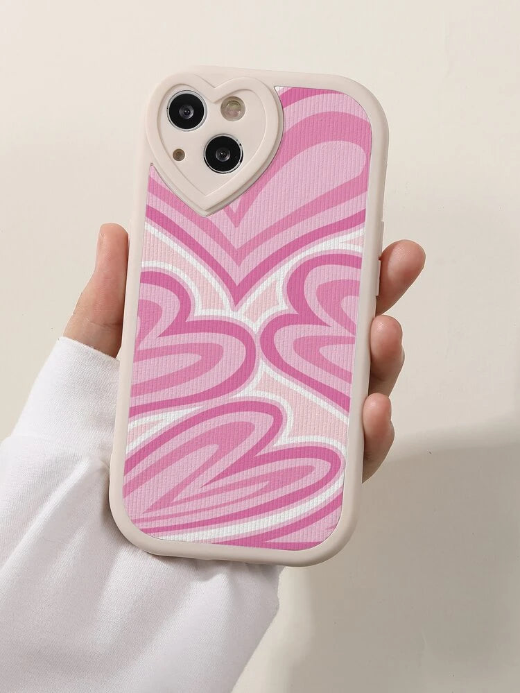 SHEIN Heart Pattern Phone Case Urban Chic